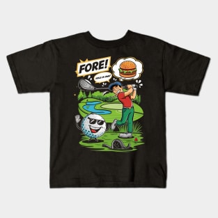 Fore! Fun Golf Adventure with a Hole in One! Kids T-Shirt